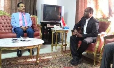 السفير اليمني بتونس يلتقي المهندس خليل سعيد النوبي والوفد المرافق له