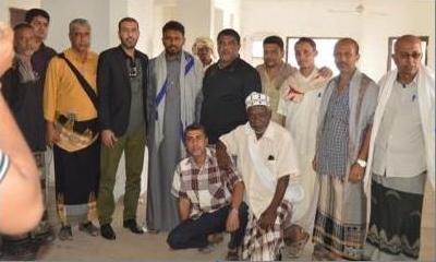 الشيخ بن حبريش يتفقد المنشأة الرياضية لنادي شعب حضرموت