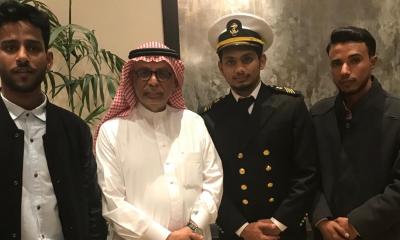 الشيخ بقشان يحتفل بتخرج القبطان بحري حسين بن الشيخ ابوبكر