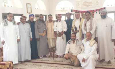مرجعية حلف قبائل حضرموت الوادي والصحراء في زيارة للإطمئنان على صحة الحكم سالم بن محسن بن نهيد النهدي
