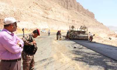 البدء في سفلتت طريق جسر حيد قاسم بمديرية تريم