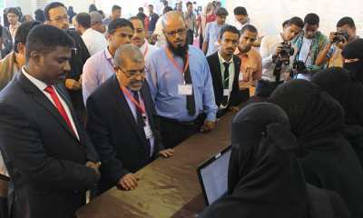 في المعرض العلمي.. جناح كلية الهندسة والبترول بجامعة حضرموت مشاريع مبتكرة تنال إعجاب الزوار الوافدين