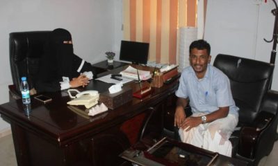 مدير عام تربية غيل بن يمين يزور الادارة العامة لبحوث التنمية الادارية والتدريب بديوان حضرموت