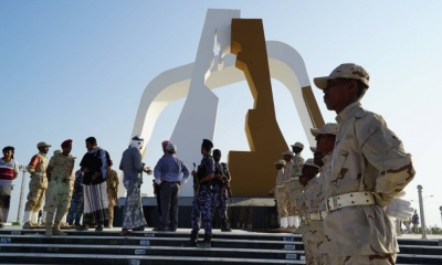 العميد التميمي يشهد أولى بروفات لواء الشرطة العسكرية لافتتاح مشروع النصب التذكاري بالمكلا