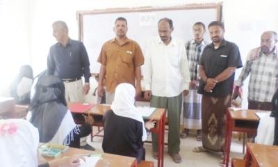 مدير ادارة التربية والتعليم بمديرية سيئون (بلفاس) يطلع على سير الاختبارات في مدارس المديرية ويزور مؤسسة افاق للتنمية بسيئون