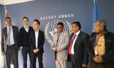 وكيل حضرموت لشئون الساحل والهضبة يحضر حفل تخرج للطلبة اليمنيين بالجامعات الأردنية ويزور مكتب الأمم المتحدة في عمان