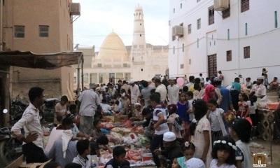 مسجد الحبيب علي بن عبدالله السقاف ينفرد بختائم ليلة 17 رمضان بمدينة سيئون