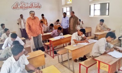 مدير عام مديرية وادي العين وحوره يدشن امتحانات شهادة إنهاء المرحلة الثانوية بالمديرية