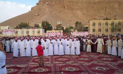 فرج ناجي بن طالب يهنئ قبيلة آل كثير بمناسبة الزواج الجماعي الأول لــ36 عريس من شباب القبيلة