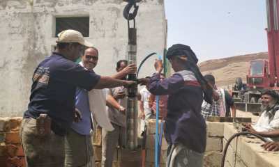 مدير عام النقل بالساحل يدشن مشروع تركيب مضخة وغاطس لمشروع مياه منطقة عبدالله غريب بمديرية غيل باوزير