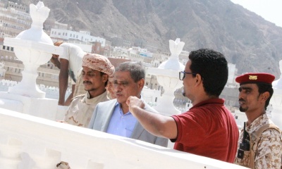 المحافظ البحسني يطّلع على أعمال الترميم بمبنى متحف المكلا ويؤكد الاهتمام بهذا المعلم التاريخي