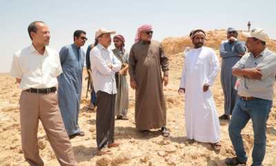 الوكيل عصام يطلع حجم الاضرار في عقبة عشعش و يبحث مع الفريق الفني ايجاد طرق بديلة عن العقبة
