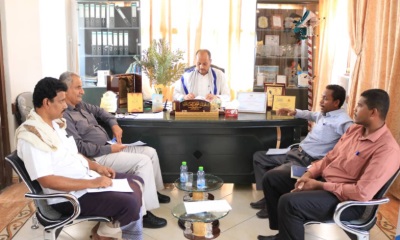 مدير عام سيئون يلتقي بوفد مشروع نظام ادارة الحالة للأطفال المستضعفين بمدينة سيئون