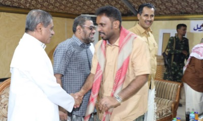 محافظ حضرموت يهنئ أبناء المحافظة بعيد الأضحى المبارك ويستقبل جموع المهنئين بالعيد