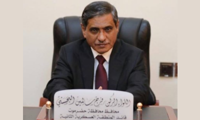 محافظ حضرموت يعزي في وفاة المهندس فاروق بن شملان