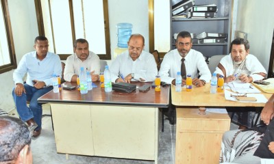 مدير المياه والصرف الصحي بساحل حضرموت يتفقد فرع المؤسسة بغيل باوزير