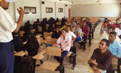 جولة تعريفية لمستوى أول قسم إدارة أعمال في كلية العلوم الإدارية بجامعة سيئون