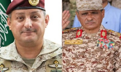 محافظ حضرموت يهنئ قائد القوات المشتركة لدول التحالف العربي بالعيد الوطني للمملكة العربية السعودية