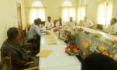 فتح مظاريف المناقصة رقم (1) لسنة 2019م بشان ترميم المرافق الصحية لعدد (7) مدارس من مديريات الوادي والصحراء بسيئون