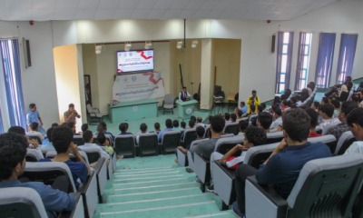 عمادة كلية الهندسة والبترول بجامعة حضرموت تقيم حفلا لاستقبال طلاب مستوى أول وتكرم الأوائل