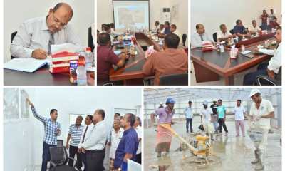 مدير عام غيل باوزير ومدير الإستثمار بالمحافظة يتفقدان مصنع شركة حضرموت للطوب الأحمر في المديرية