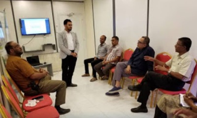 مدير عام تريم المستشار القانوني يطلع على تفاصيل مشروع إعادة تأهيل مستشفى تريم