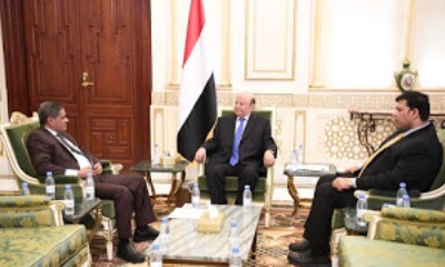 الرئيس عبد ربه منصور هادي يستقبل محافظ حضرموت ويوجه بإستكمال الترتيبات لإفتتاح مطار الريان الدولي