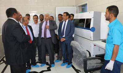 وزير الصحة يطلع على سير عمل عدةٍ منشآت صحية بوادي حضرموت