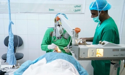 مركز الملك سلمان يُجري 64 عملية تخصصية في المكلا