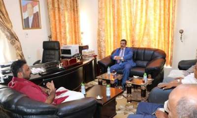 وزير الكهرباء يناقش مع وكيل أول حضرموت متطلبات المحافظة والمعالجات الطارئة لمشكلات الكهرباء