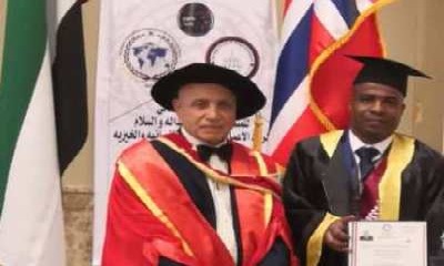 مباركات شبابية للمهندس خليل النوبي منحه الدكتوراة الفخرية من جامعة بايردج النرويجية للبحوث والدراسات الإنسانية "أوسلو".