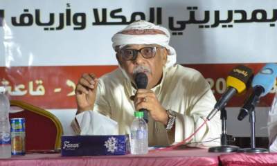 المستشار نصير : في لقاءاتنا باالقيادات ورجال الأعمال الحضارمة وجدنا تجاوبا كبيرا مع كل أنشطة التصعيد 