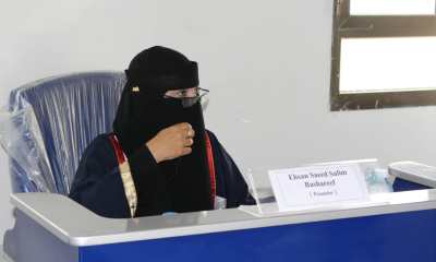 الباحثة إحسان سعيد سالم باشريف تحصل على درجة الماجستير في اللغة الإنجليزية من كلية الآداب بجامعة حضرموت