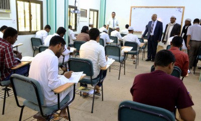 الوكيل الكثيري يدشن الامتحانات النصفية لجامعة القران الكريم بوادي حضرموت.