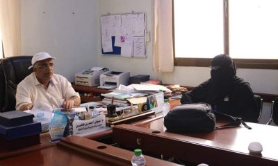 مدير عام مديرية المكلا يلتقي مدير وكالة تنمية المنشأت الصغيرة والأصغر فرع حضرموت