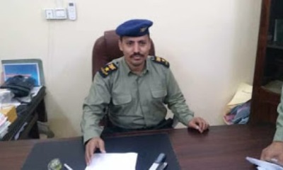 إجراء دور الإستلام و التسليم لمدير مصلحة الهجرة الجوازات بوادي حضرموت و الصحراء الرائد مساعد عبدالله بن طالب