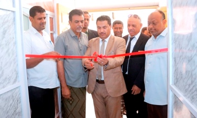 بتمويل مؤسسة الشهيد بن حبريش للتنمية وتزامنا مع الذكرى السادسة للهبة الحضرمية افتتاح مشروع تجهيز العناية المركزة بمستشفى القطن العام