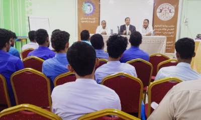 الحوثري يدشن دورة السلامة المهنية بالمعهد التقني الصناعي شارع البلده