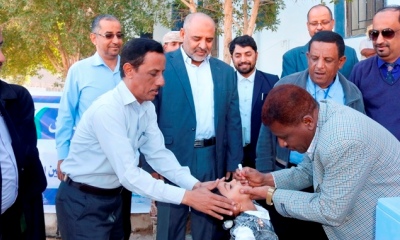 فيما تستهدف 100720 طفل وطفلة دون سن الخامسة: تدشين الحملة الوطنية ضد شلل الاطفال بحضرموت الوادي