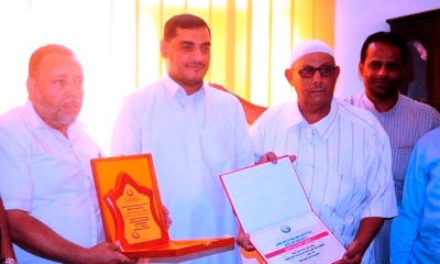 الهيئة الادارية لنادي سيئون تكرم رئيس مكتب مؤتمر حضرموت الجامع بحضرموت الوادي والصحراء