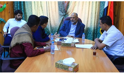 وكيل وادي حضرموت عصام الكثيري يطلع على الدراسة الفنية لمشروع عقبة " عشعش " البديلة بمديرية ثمود