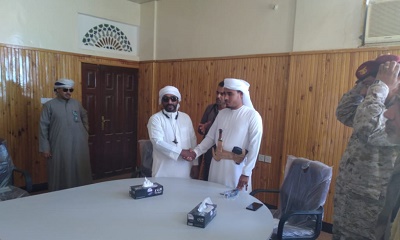 إجراء عملية الاستلام والتسليم بين المدير الخلف والسلف بمديرية ثمود الصحراوية