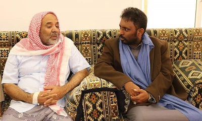 وكيل أول حضرموت يطمأن على صحة وكيل المحافظة لشؤون مديريات الوادي والصحراء