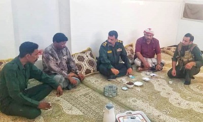 العميد العوبثاني يقدم واجب العزاء لمساعد المدير العام لشؤون الشرطة في وفاة زوجته