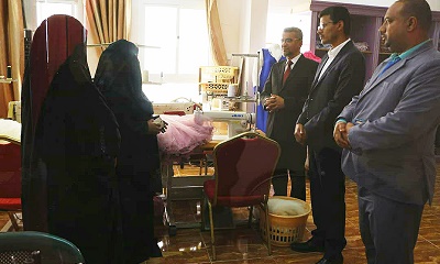 وفد من مؤسسة النماء والعون في زيارة لجمعية المستقبل بتريم