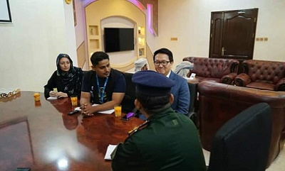 العميد التميمي يلتقي مسؤولين من برنامج مكتب منظمة الأمم المتحدة الإنمائي