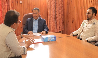 المؤسسة الطبية الميدانيه FMF تلتقي مع وكيل محافظة حضرموت المساعد هشام السعيدي لمناقشة مشروع التغذية التكميلية