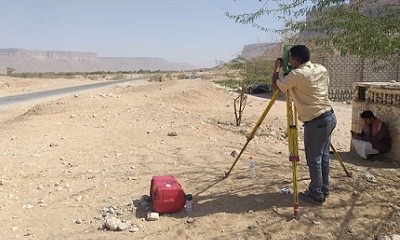 اعتماد مشروع سفلتت الخط الفرعي لمنطقتي ( الجدفرة _ لنف) والفريق الهندسي يبدأ اجراءات المسح والدراسة