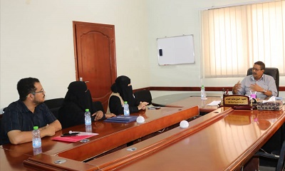 منظمة CSSW ممثله بإدارة مشروع خدمات النوع الاجتماعي والمساحة الآمنة تلتقي السلطة المحليه بالمديرية ومكتب الاوقاف
