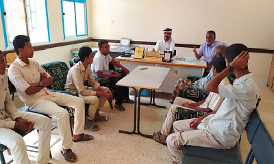 مدير مكتب التربية والتعليم بمديرية شبام في زيارة لثانوية شبام للبنين 